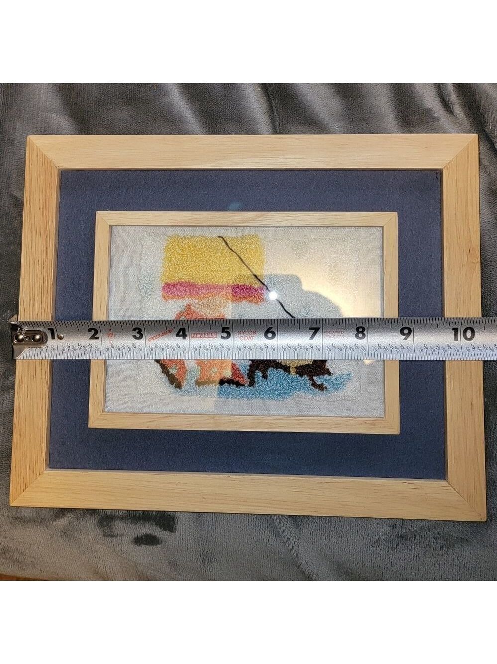 Handmade Needle Punch Art Dog Walk #CH8 - Picture 4 of 5
